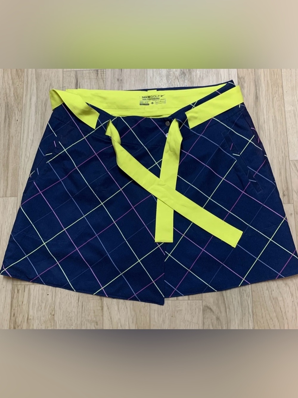 Nike Wrap Preppy Athletic skirt Size 6 multi colored